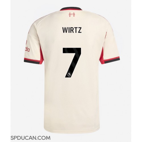 Muški Nogometni Dres Liverpool Florian Wirtz #7 Gostujuci 2025-26 Kratak Rukav